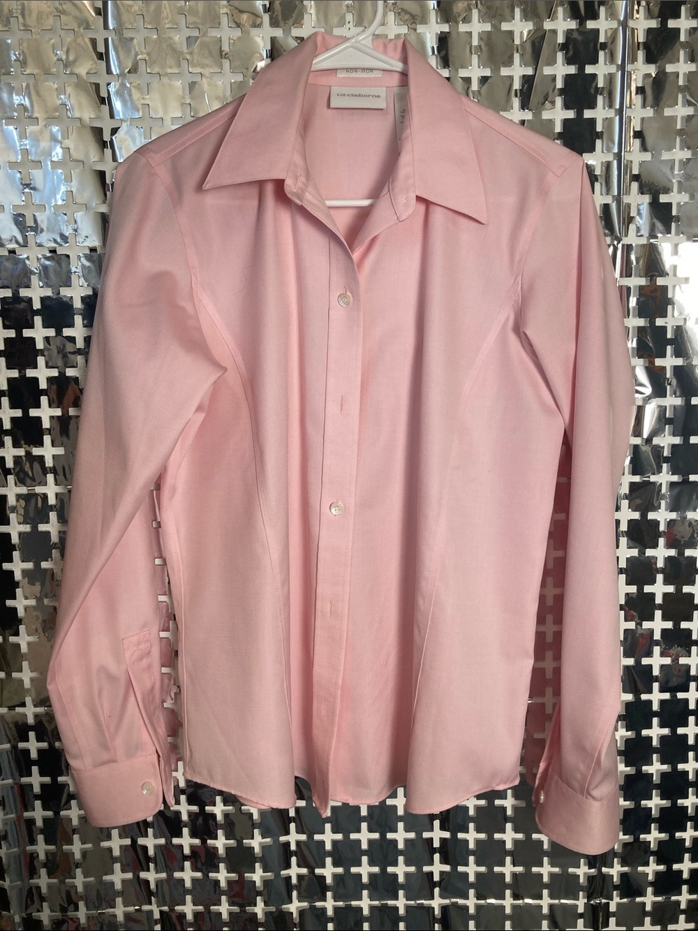 Liz Claiborne Soft Pink Button-Down Blouse